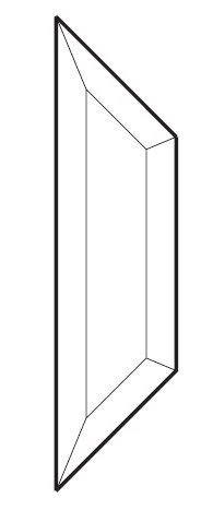 1-7/16" X 15-1/2" Half Double House Bevel