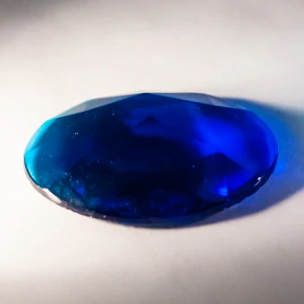 18X25MM OVAL FACETED BLUE