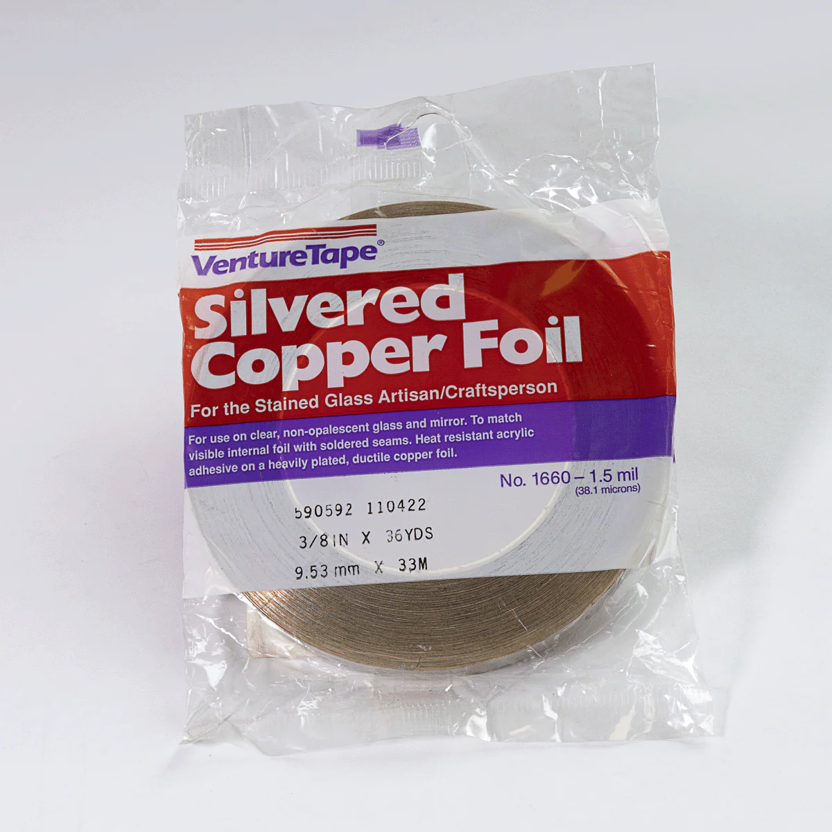 3/8" SILVERED COPPER FOIL