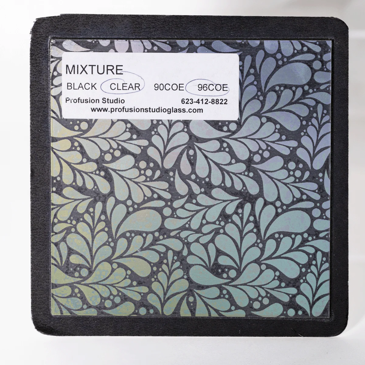 4"X4" Hands 96 COE - Seaweed/Mixtures- Clear