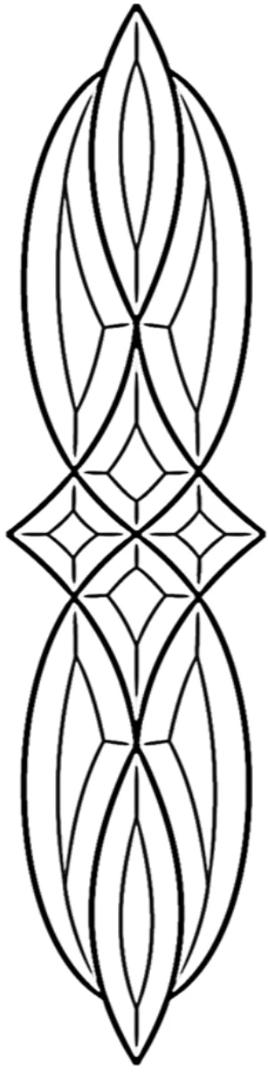 5-3/4'' x 27-3/4" Bevel Cluster