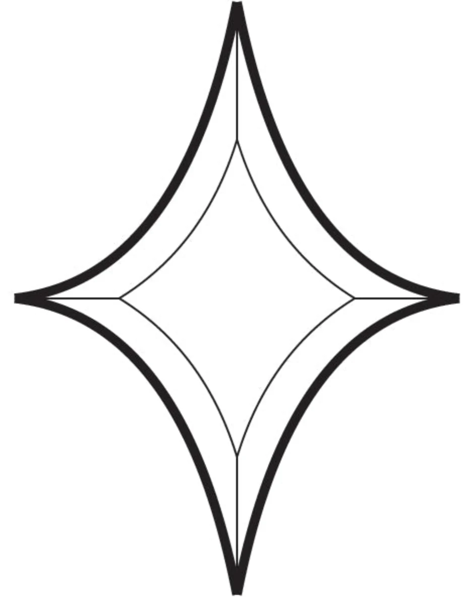 5-5/8'' x 7-1/2'' Bevel Cluster