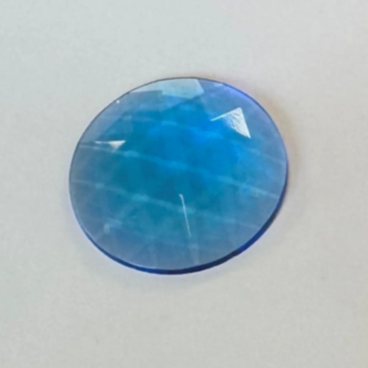 50MM ROUND FACETED TURQUOISE