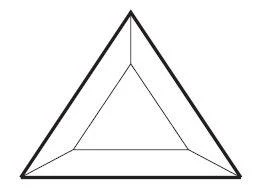 6" X 9-1/2" Diamond Top Section  Half Bevel