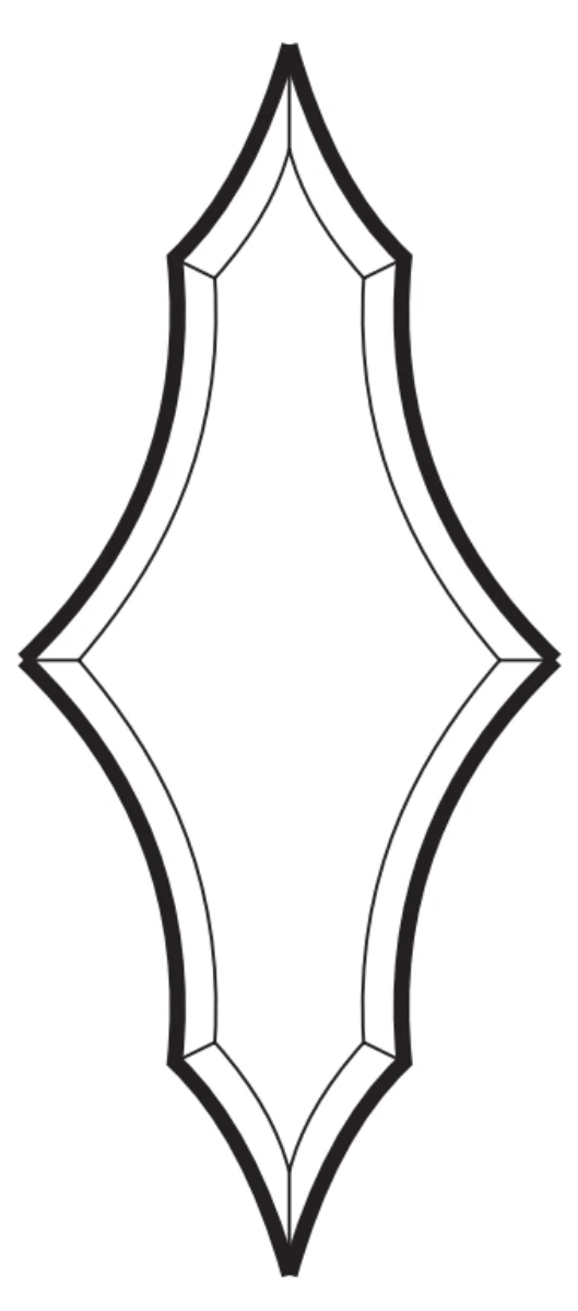 4'' x 9-/4'' Bevel Cluster