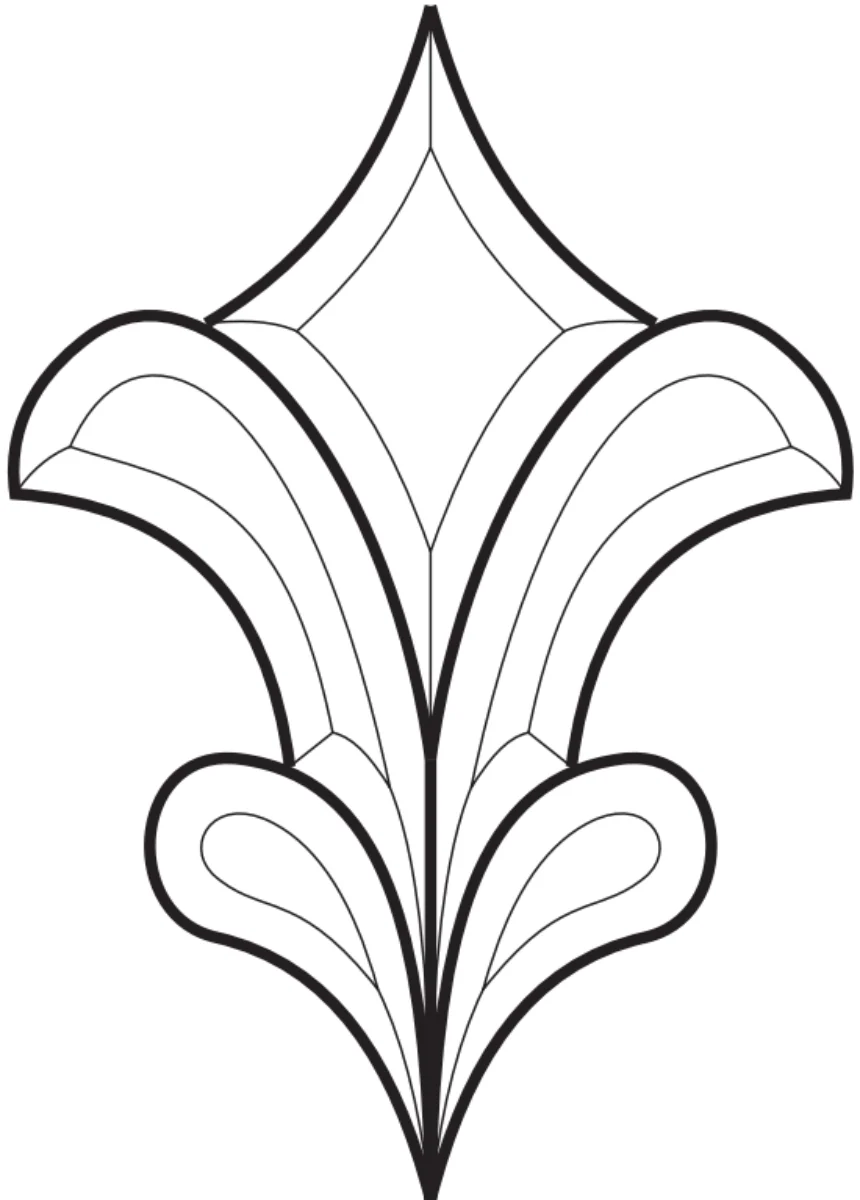 8-1/2'' x 12-1/4'' Bevel Cluster