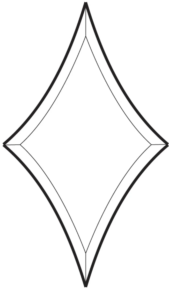 7-1/4" x 12-1/2" Bevel Cluster
