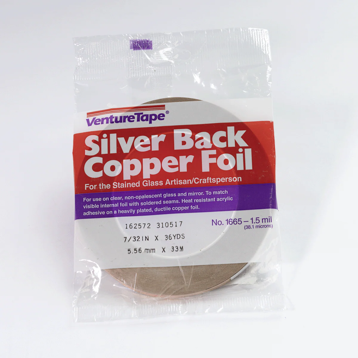 7/32" 1.5 mil SILVER BACK FOIL
