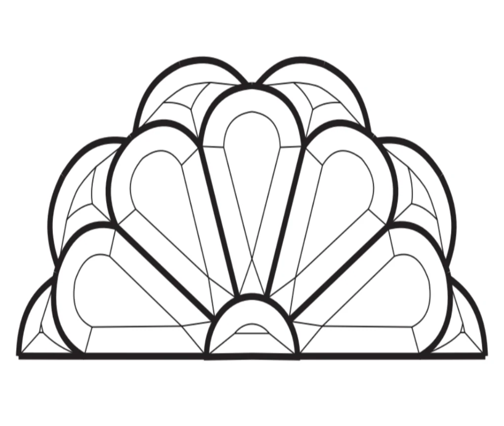 10-5/8 X 5-1/8" Bevel Cluster