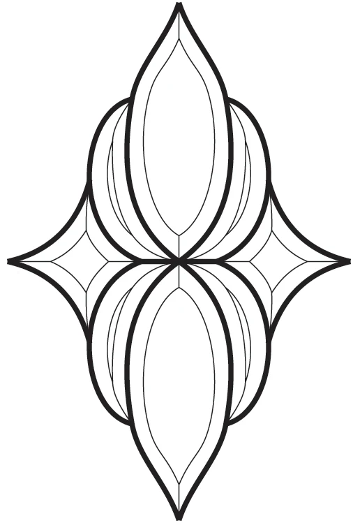 8-7/8'' x 11-7/8'' Bevel Cluster