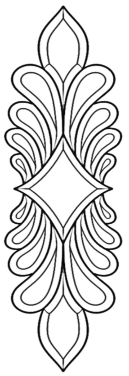 9-1/2'' x 33-7/8'' Bevel Cluster