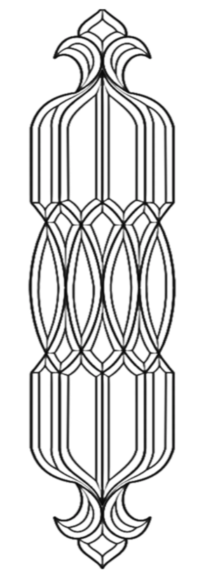 11'' x 55-7/8'' Bevel Cluster