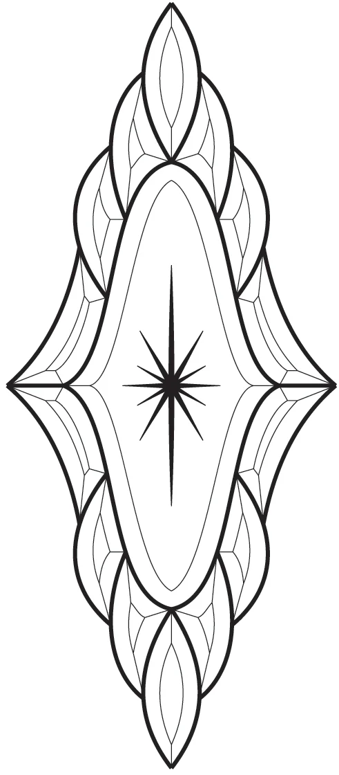 9-1/4'' x 22-7/8'' Bevel Cluster