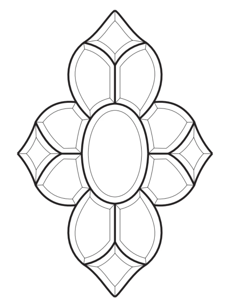 12-1/4'' x 18'' Bevel Cluster