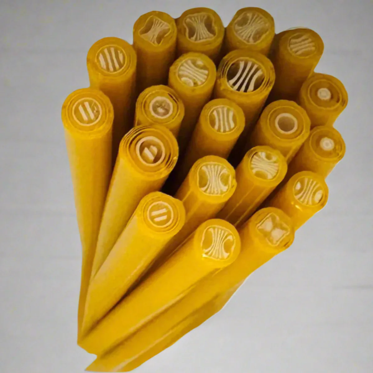 9" Murrini Cane - Butterscotch/White 90 COE