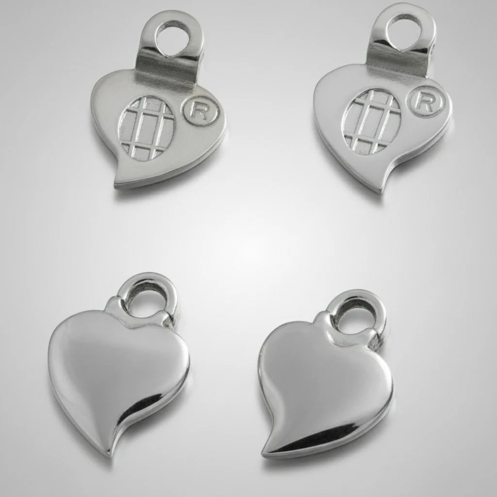Aanraku® Silver Plated  Heart Earring Bails