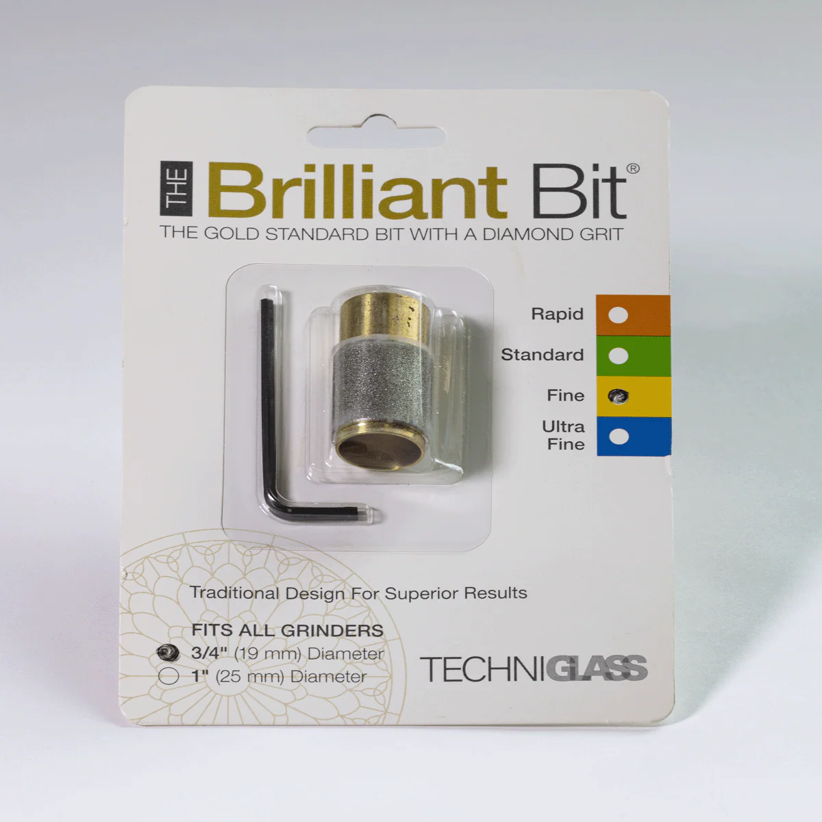 3/4" FINE GRIT TECHNIGLASS BRILLIANT BIT