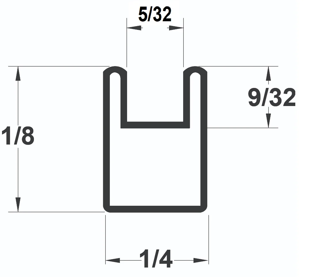 ZINC 9/32" (5/32''CHNL)