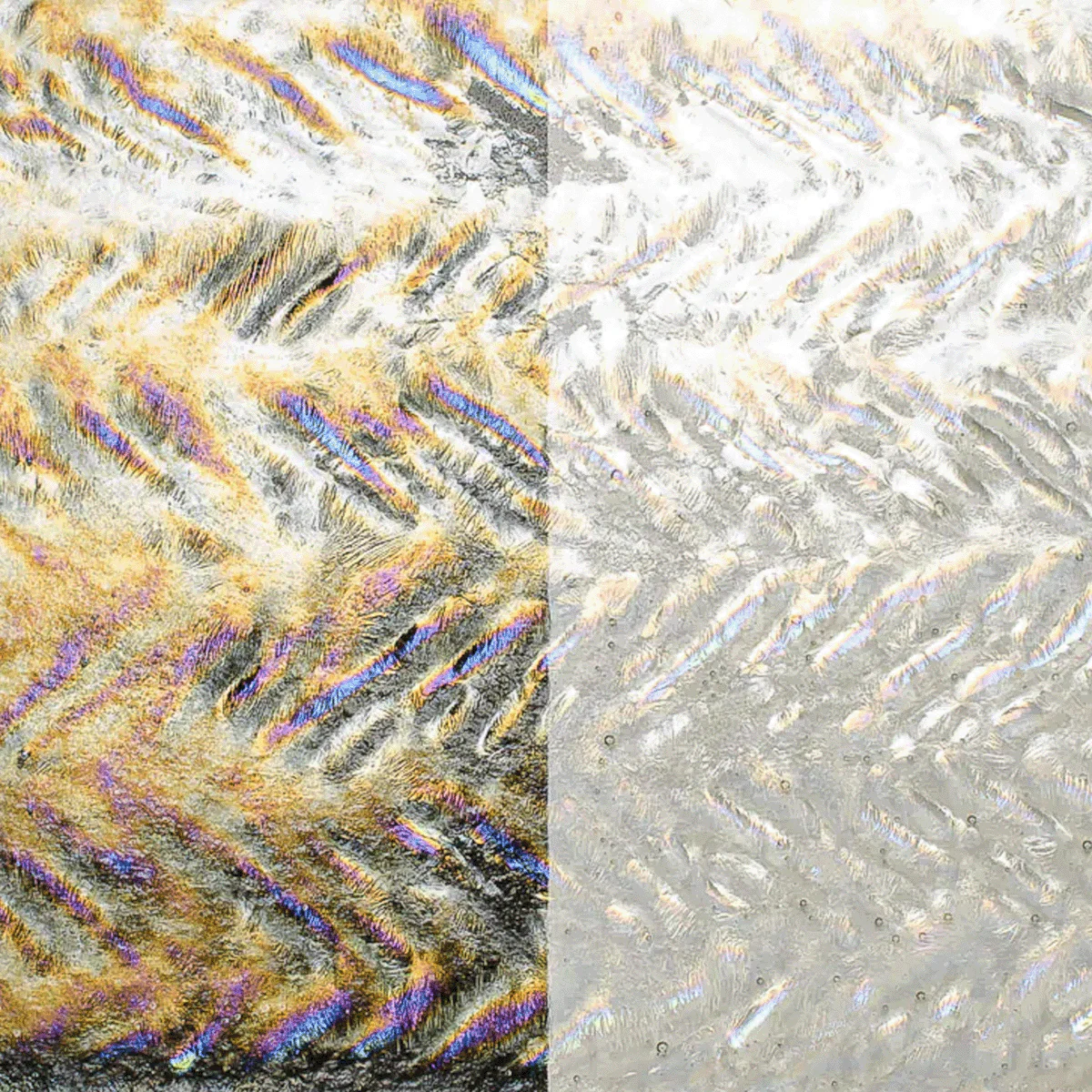 Clear Herringbone Ripple Iridescent, 3 mm - Image 2