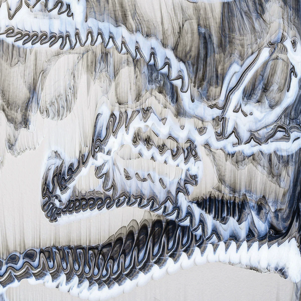 Clear Transparent, White Opalescent, Black Opalescent Graffiti 3+ Color Mix, 3mm - Image 2