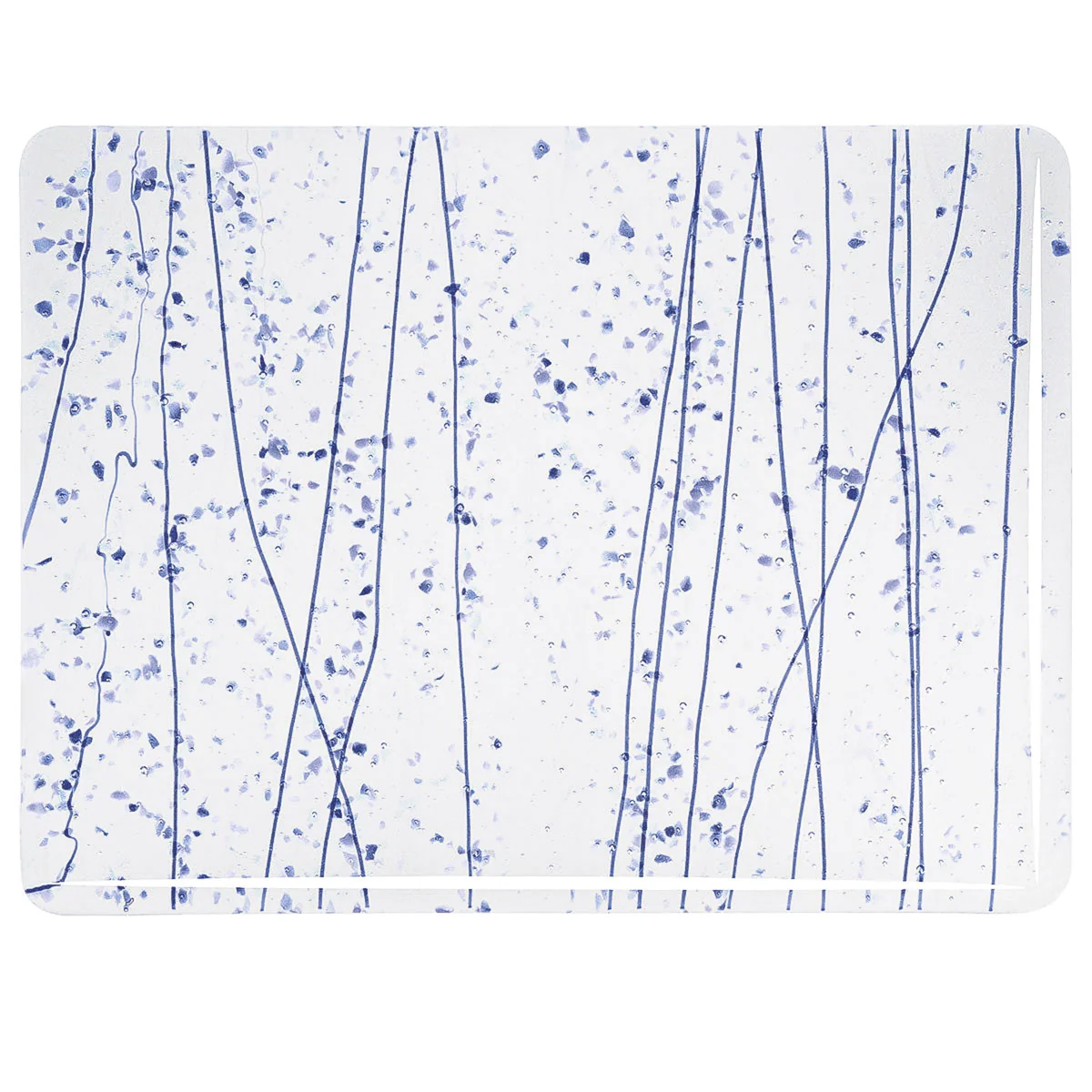 Cobalt Blue, Gray Blue, Aqua Frit, Blue Streamers, 3 mm