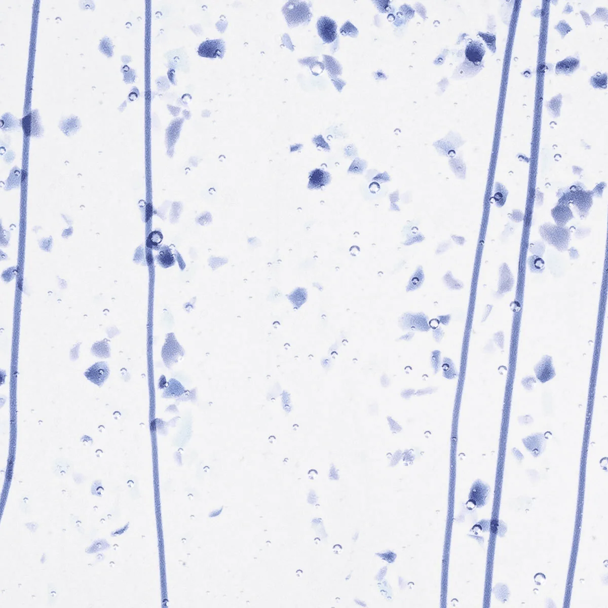 Cobalt Blue, Gray Blue, Aqua Frit, Blue Streamers, 3 mm - Image 2