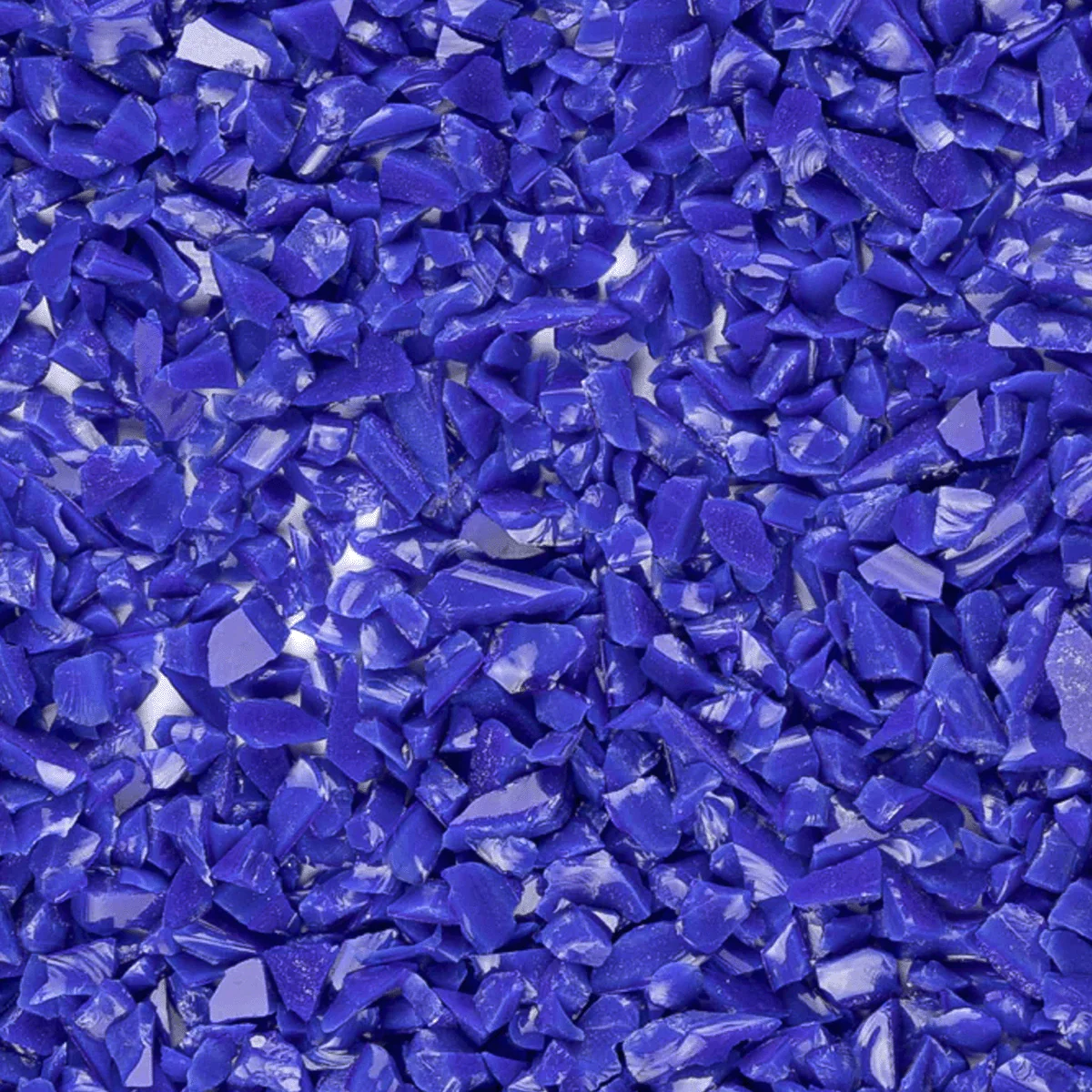 Dark Blue Opal Mosaic Glass Frit, 8.5 oz.