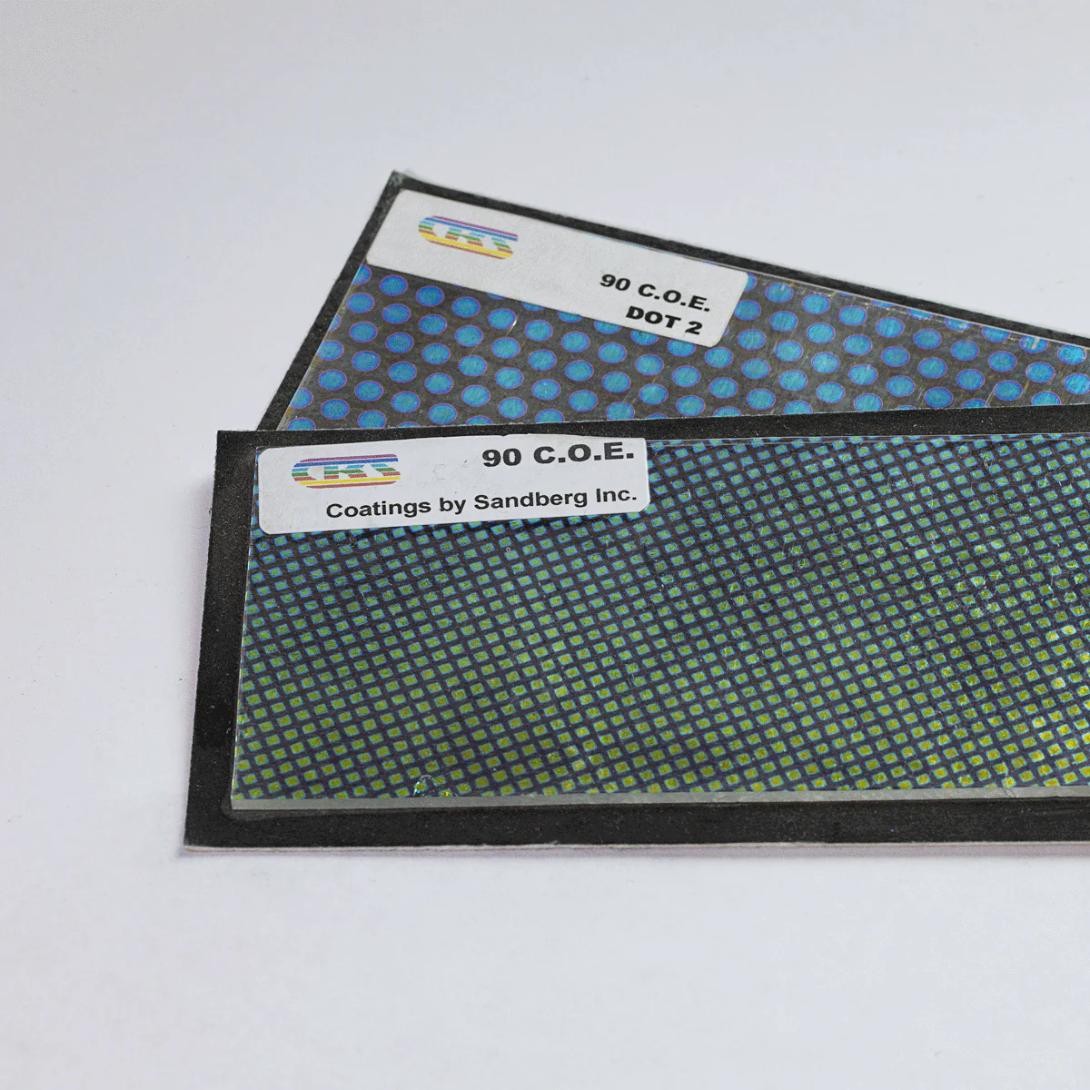 2" X 4" Rectangle COE 90 Clear Dichroic