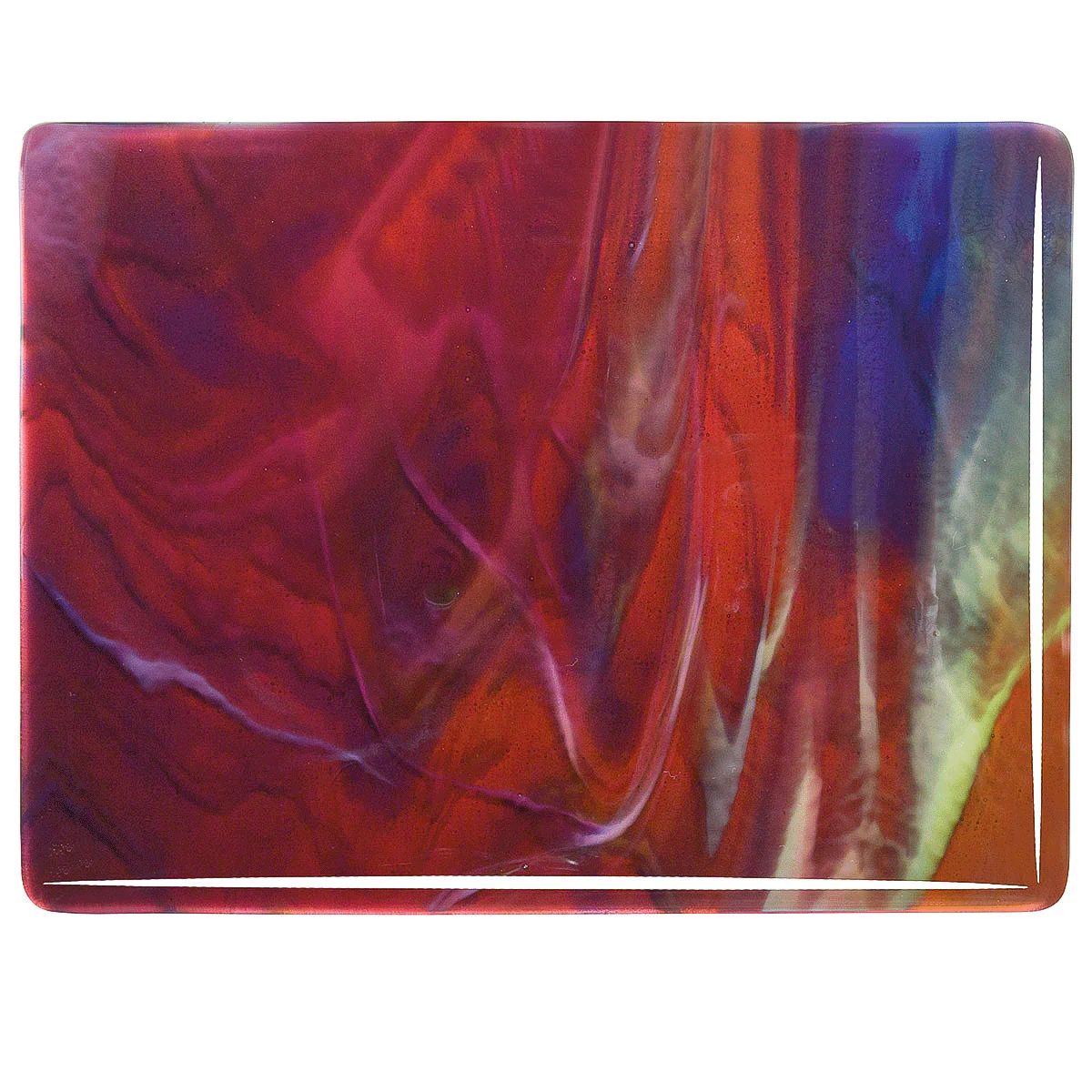 Cranberry Pink Transparent, Royal Blue Transparent, Spring Green Transparent, White Opalescent 3+ Color Mix, 3 mm