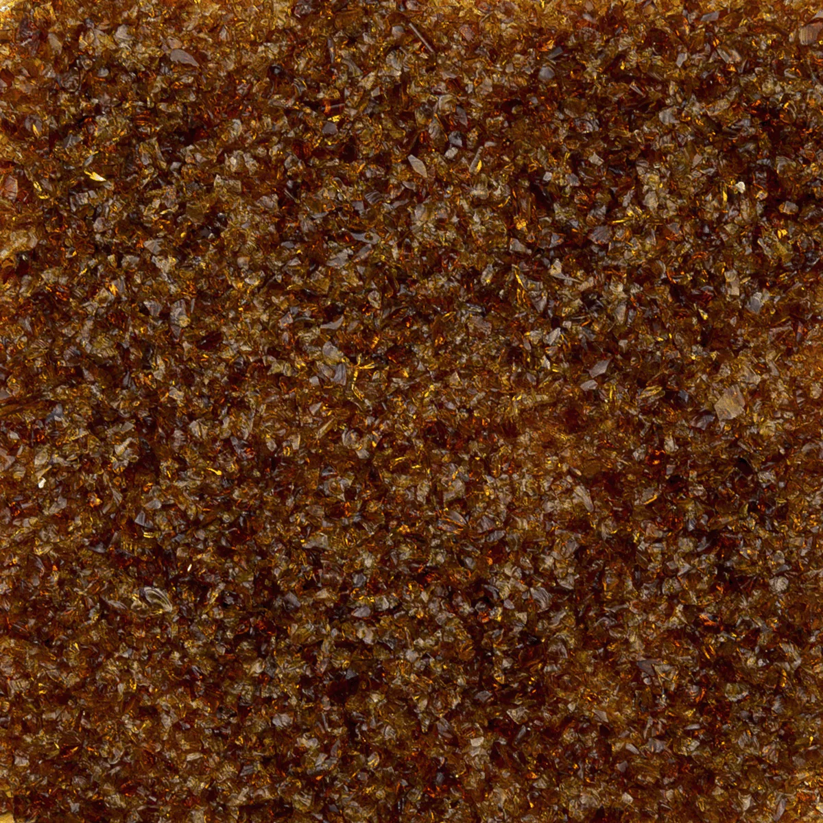 Dark Amber Transparent Medium Glass Frit, 8.5 oz