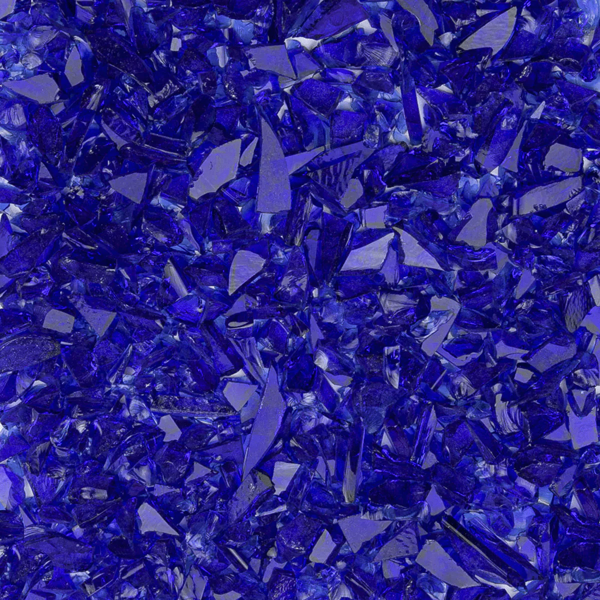 Dark Blue Transparent Coarse Glass Frit, 4 lb.