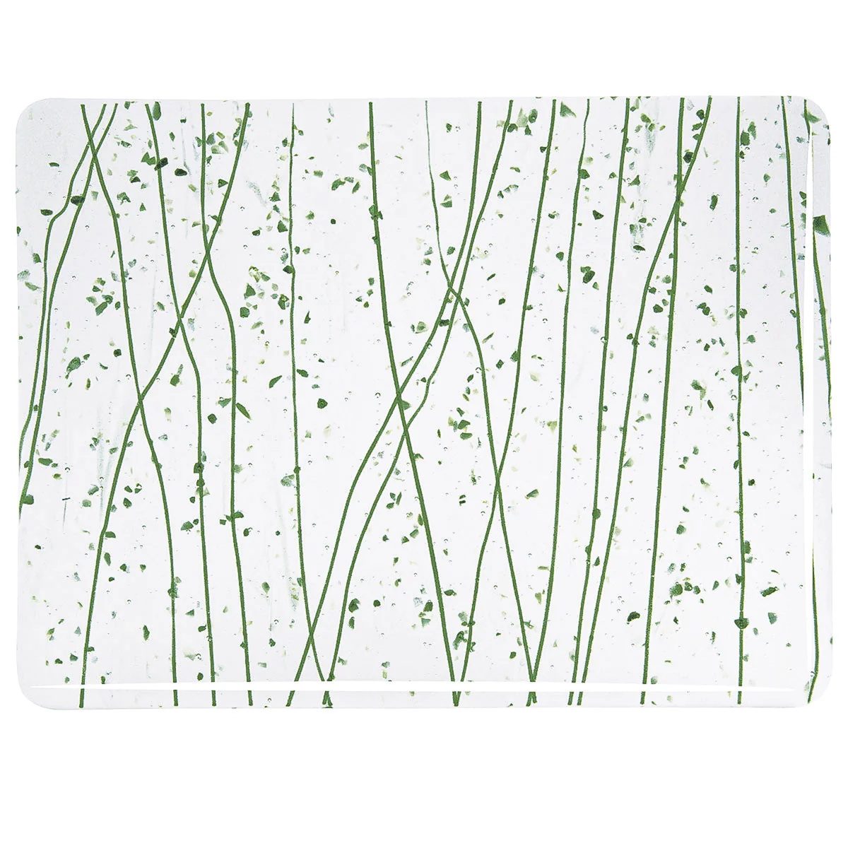 Dark Green and Jade Green Frit, Dark Green Streamers, 3 mm