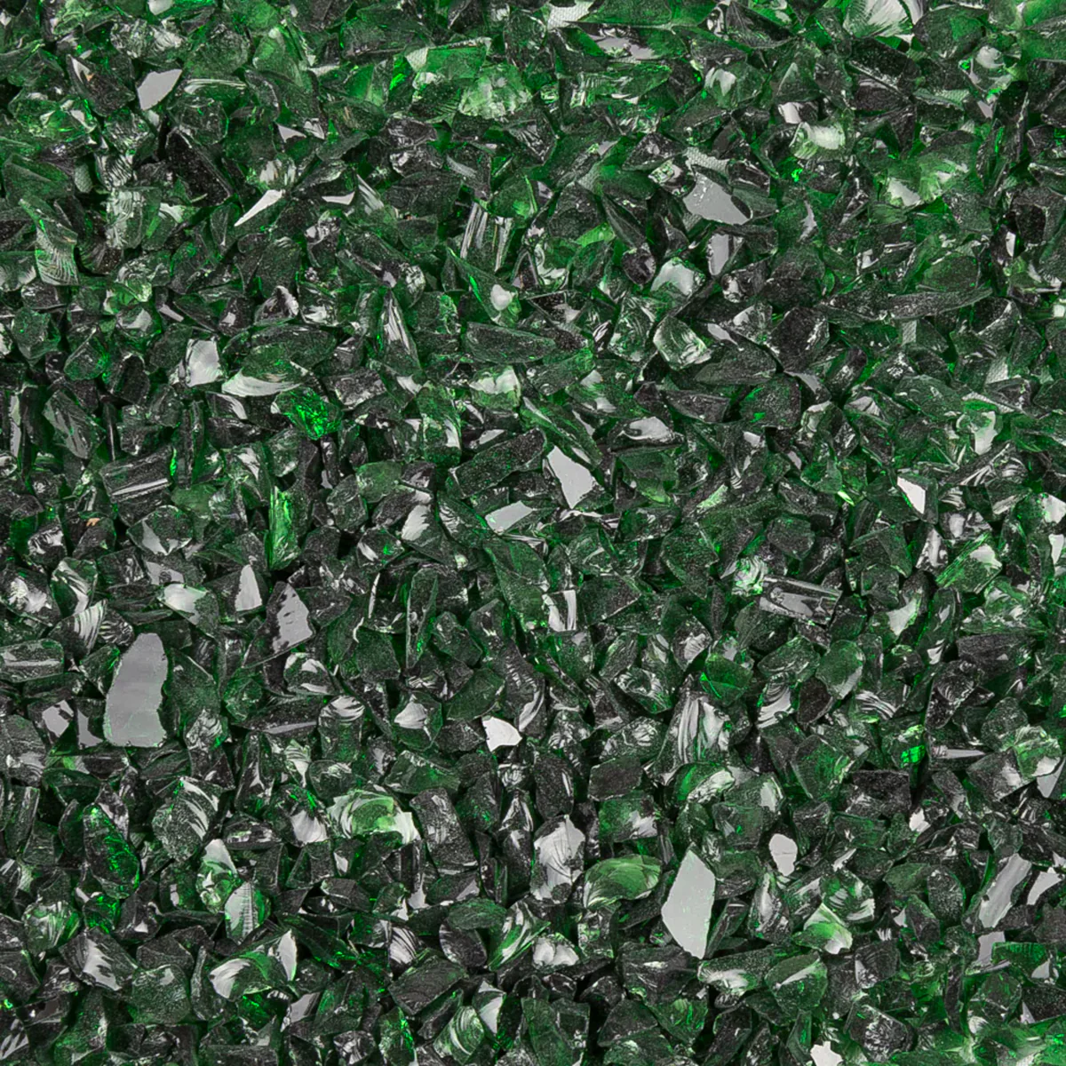 Dark Green Opal Coarse Glass Frit, 8.5 oz