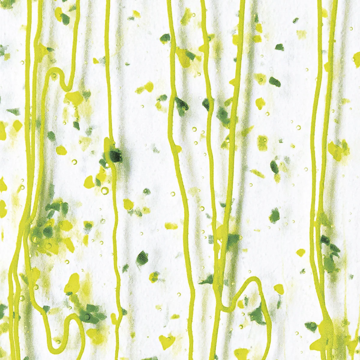 Dark Green, Spring Green, Yellow Frit, Spring Green Streamers, 3 mm - Image 2