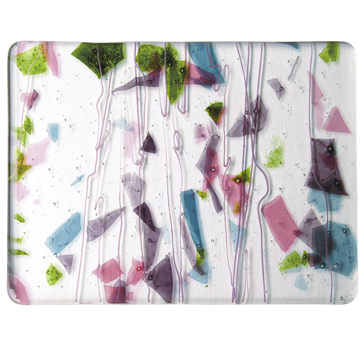 Deep Pink, Plum, Spring Green, and Aqua (with Pink Streamers), 3 mm