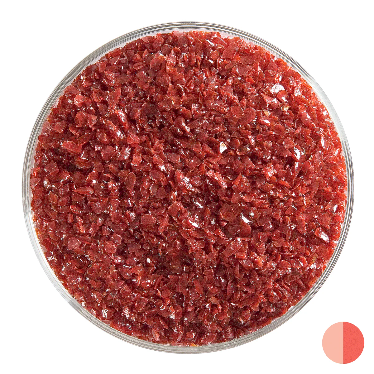 Deep Red Opalescent, Medium. 1 lb.