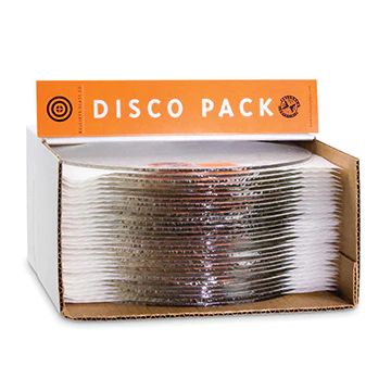 DISCO PACK 12" CLEAR CIRCLES - 20 DISC PACK