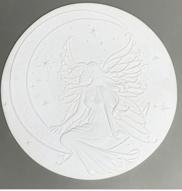 Fairy On The Moon Texture Mold 11.25" Dia.