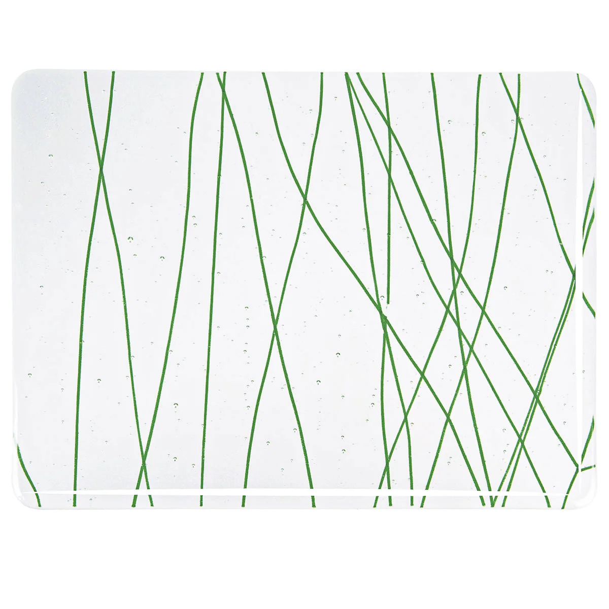 Forest Green Streamers on Clear Base, 3mm