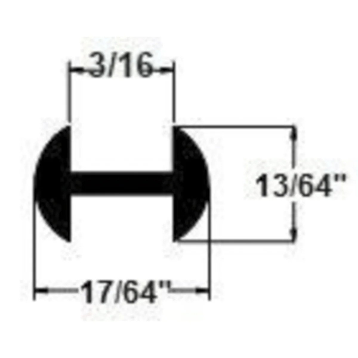 PREMIER LEAD 13/16" (3/16''CHNL) ROUND H