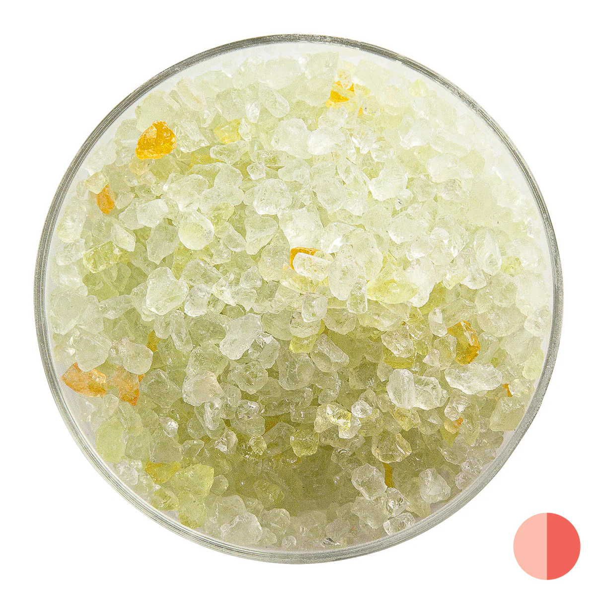 Light Orange Transparent, Coarse, 1 lb.