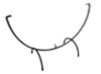 METAL HALF MOON STAND 15"
