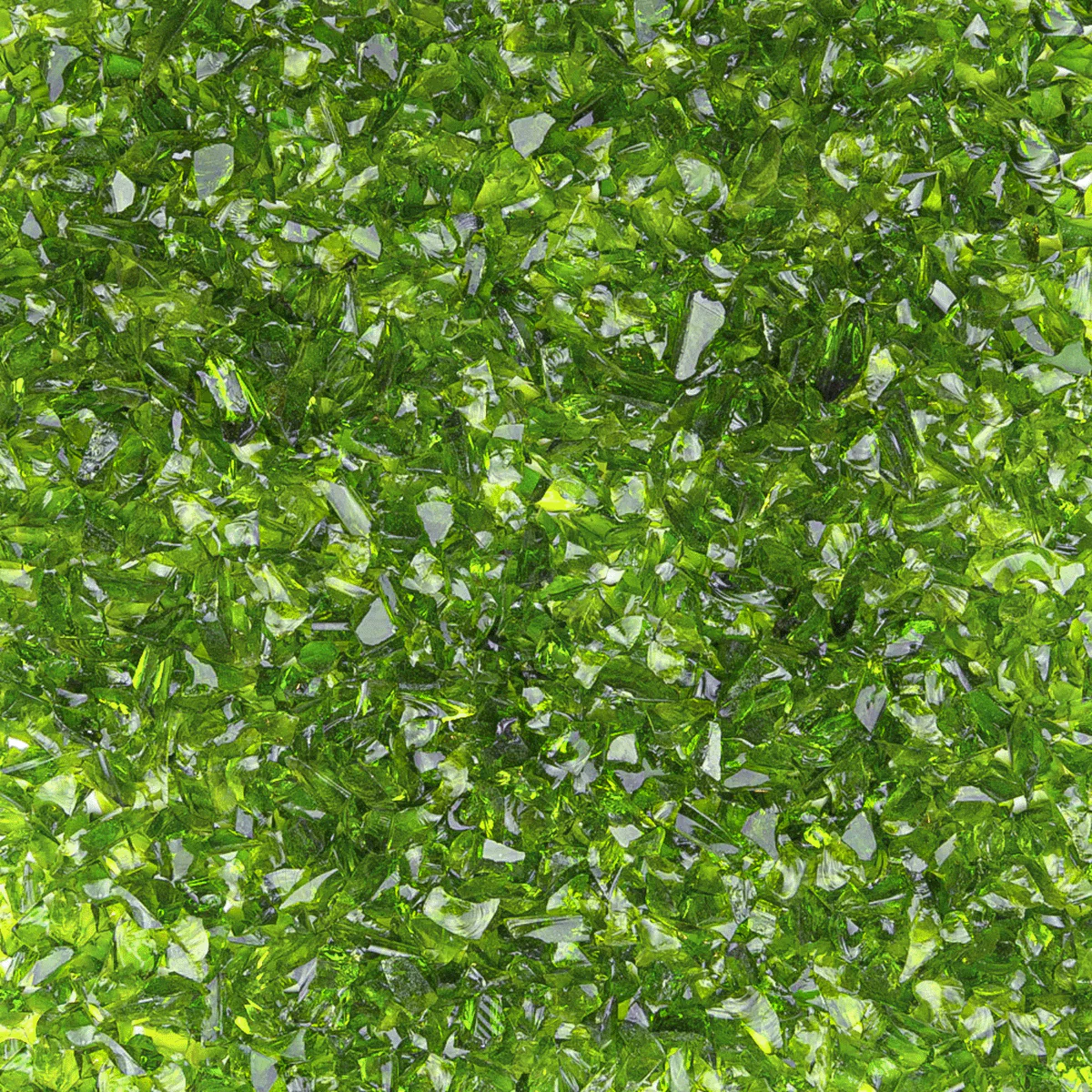Moss Green Transparent Coarse Glass Frit, 4 lb.