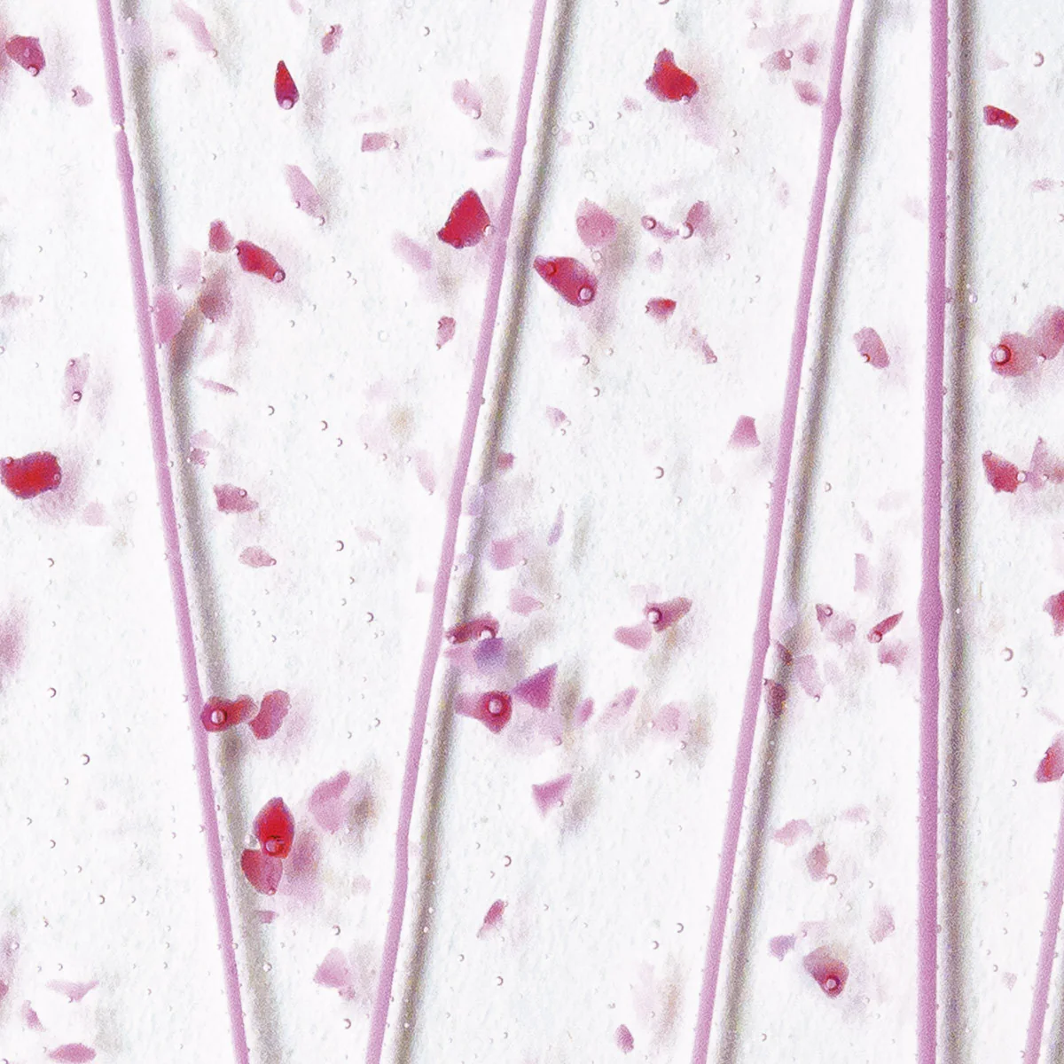 Pink and Cranberry Frit, Pink Streamers, 3 mm - Image 2