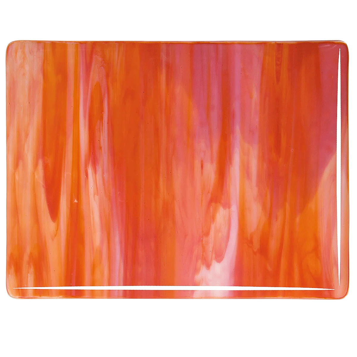 Red Opalescent, White Opalescent 2-Color Mix, 3mm