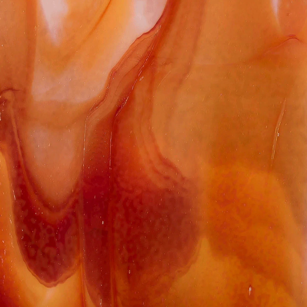 Red Opalescent, White Opalescent 2-Color Mix, 3mm - Image 2