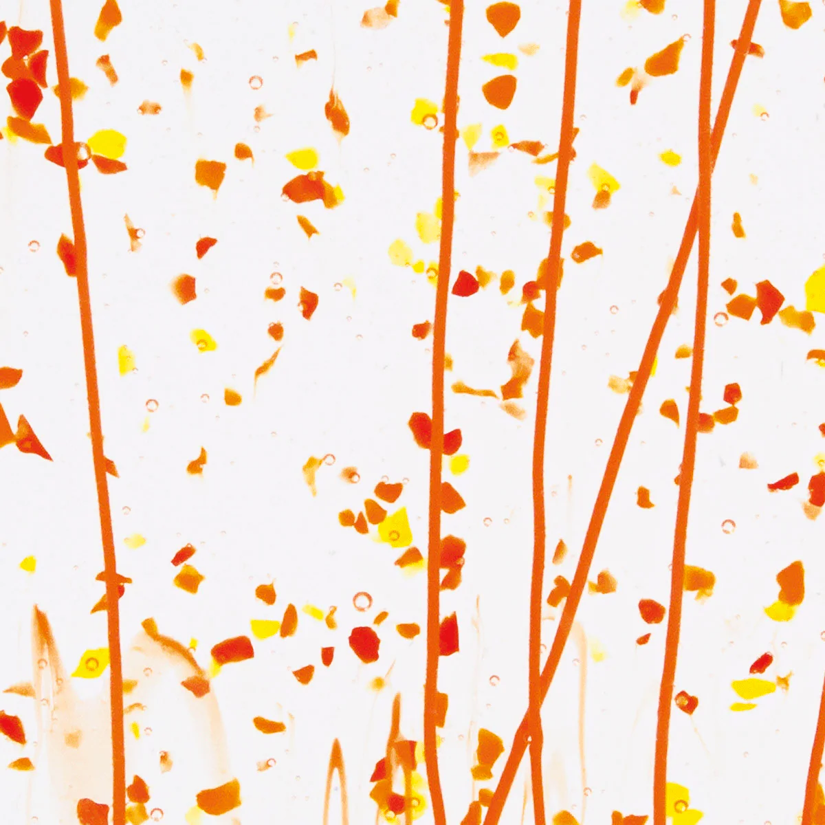 Red, Orange and Yellow Frit, Orange Streamers, 3 mm - Image 2