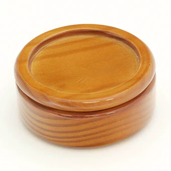 Round Wooden Box - Natural Finish