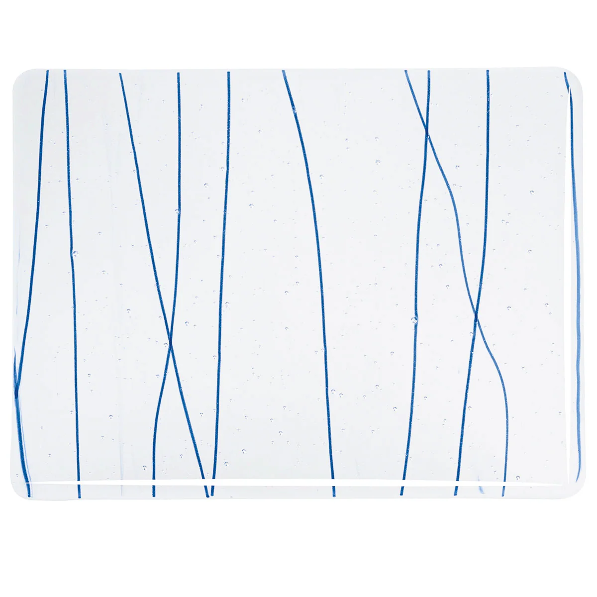 Royal Blue Streamers on Clear Base, 3mm