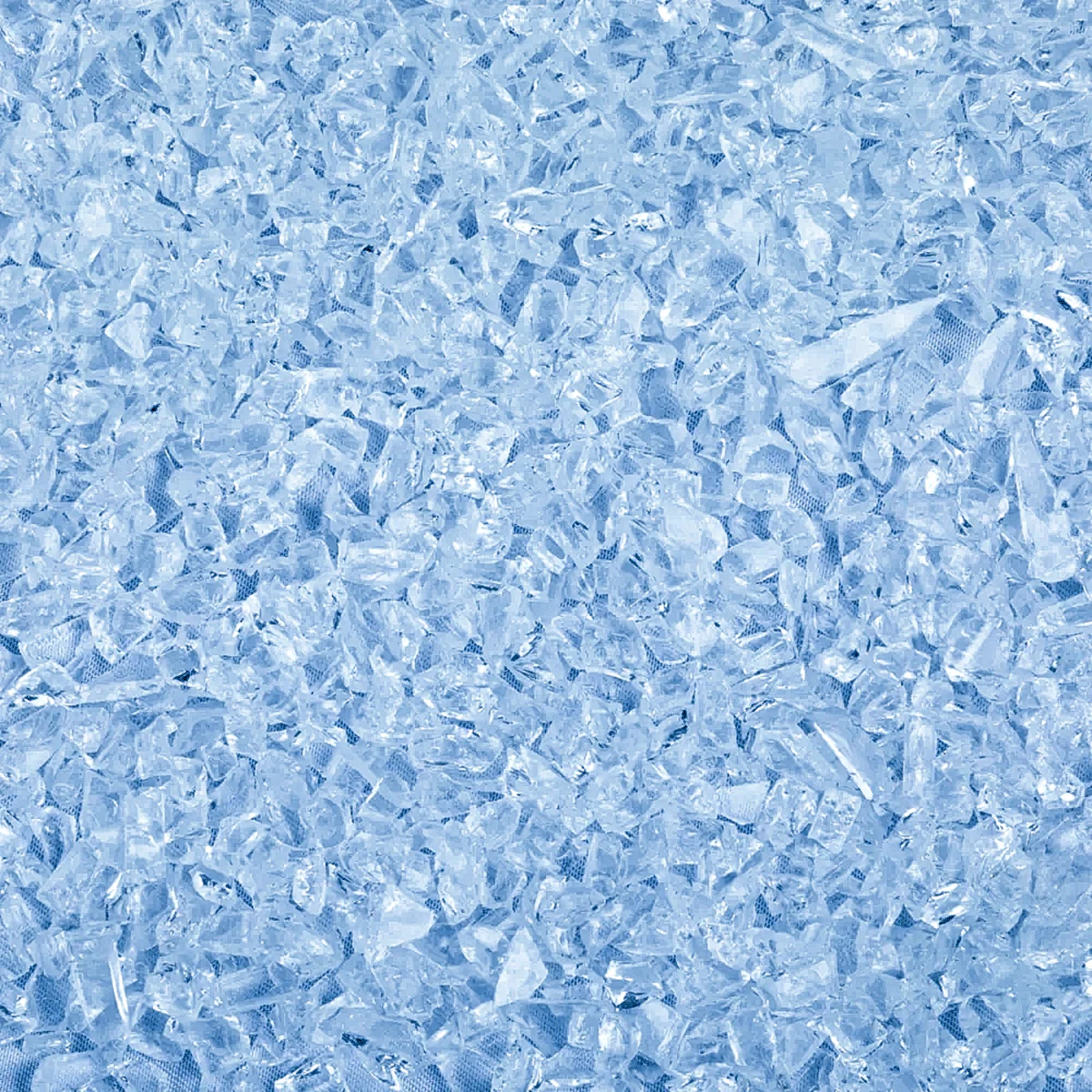 Sapphire Transparent Coarse Glass Frit, 8.5 oz